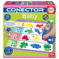 Spoločenská hra Učíme sa s tematickými obrázkami Baby Conector Educa s inteligentným perom so zvukom a svetlom 65 otázok v španielčine, angličtine, fr