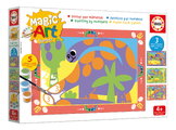 Maľovanie podľa čísiel Dinosaury Magic Art Number Dinosaurs Educa 3 obrázky s 5 farbami štetcom a paletou od 4 rokov