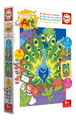 Maľovanie podľa čísiel Papagáj a páv Magic Art Number Peacock & Parrot Educa 2 obrázky s rámikom a 9 farieb so štetcom a paletou od 6 rokov
