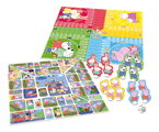 Spoločenská hra Peppa Pig Parchesi & Goose Educa pre 2-4 hráčov v španielčine angličtine francúzštine a portugalčine