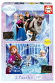 Puzzle Frozen Neon Educa 2 × 100 dílků svítící od 6 let