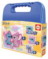 Puzzle v kufříku Stitch Educa progresivní 12-16-20-25 dílků