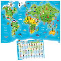 Puzzle Girls of the World Map Educa 150 de piese, de la 6 ani