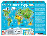 Puzzle Girls of the World Map Educa 150 de piese, de la 6 ani