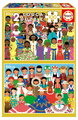 Puzzle Girls of America & Africa Educa 2x100 dielov od 6 rokov EDU20479
