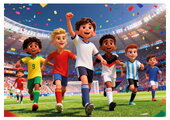 Puzzle Soccer World Educa 300 dielov od 8 rokov EDU20495