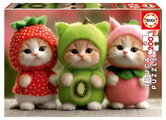 Puzzle Fruitie Kitties Educa 200 dielov od 6 rokov EDU20496