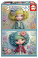 Puzzle Flower Girls Educa 2x100 dielov od 6 rokov EDU20499