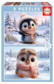 Puzzle Cute Penguins Educa 2x20 dielov od 3 rokov EDU20505
