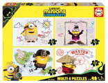 Puzzle Multi 4 Mimoni Educa 50-80-100-150 dílků od 5 let