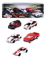 Autíčka pretekárske Toyota Racing 5 Pieces Giftpack Majorette kovové dĺžka 7,5 cm sada 5 druhov v darčekovom balení