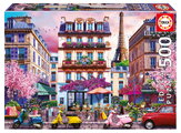 Puzzle Paris Shopping District  Educa 500 dílků a Fix lepidlo