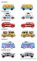 Autíčko VW The Originals Deluxe Cars Majorette kovové so zberateľským boxom 7,5 cm dĺžka 6 druhov