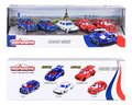 Autíčka French Touch 5 Pieces Giftpack Majorette kovové s odpružením dĺžka 7,5 cm sada 5 druhov v darčekovom balení