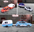 Autíčko s prívesom French Touch Trailer Majorette kovové s odpružením dĺžka 13 cm 4 rôzne druhy