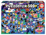 Puzzle PuzzleFlix Educa 500 dílků a Fix lepidlo