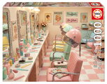 Puzzle Retro Glam Salon Educa 1000 dílků a Fix lepidlo