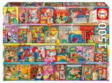 Puzzle The Kistchy Funbook Nook Educa 1500 dílků a Fix lepidlo