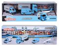 Autíčka prepravné MAERSK 4 Pieces Giftpack Majorette kovové 7,5 cm dĺžka sada 4 druhov v darčekovom balení