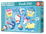 Puzzle Hello Kitty & Friends Educa 500 de piese și lipici Fix de la 11 ani