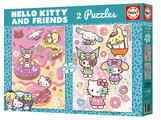 Puzzle Hello Kitty & Friends Educa 2x500 de piese de la 11 ani