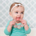 Chladiace hryzátko Water Teether Infantino vhodné do chladničky ružové od 0 mes