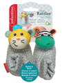 Papučky s hrkálkou Zebra & Tiger Foot Rattle Infantino od 0 mes INF206893-00