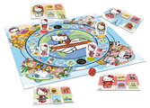 Spoločenská hra Hello Kitty World Tour Educa dosková hra pre 2 hráčov od 5 rokov v španielčine, angličtine, francúzštine a portugalčine  EDU20695