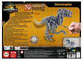 Puzzle dinosaurus Velociraptor 3D Creature Puzzle Educa dĺžka 55 cm 64 dielov od 6 rokov EDU20717