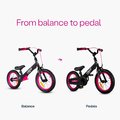 Bicykel a odrážadlo 2v1 Xtend Bike Pink smarTrike rozšíriteľný rám z magnézia s výškovo nastaviteľným sedadlom a riadidlami s prednou brzdou od 3 do 7