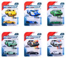 Mașinuță Porsche Premium Majorette 6 tipuri diferite, metal, cu piese mobile, lungime 7,5 cm, 1:64