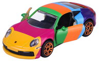 Mașinuță Porsche Premium Majorette 6 tipuri diferite, metal, cu piese mobile, lungime 7,5 cm, 1:64