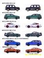 Autíčko Mercedes-AMG Deluxe Majorette kovové 6 rôznych druhov so zberateľským boxom dĺžka 7,5 cm 1:64