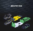 Autíčko s prívesom Mercedes-AMG Deluxe Majorette kovové 3 rôzne druhy dĺžka 18 cm