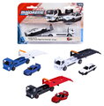 Camion cu mașinuță JDM Legends Majorette metalice, 3 tipuri diferite, lungime 1:64