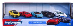 Autíčka Lamborghini Majorette kovové 5 druhov v darčekovom boxe dĺžka 7,5 cm 1:64