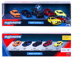 Mașinuțe BMW Giftpack Majorette set metalic de 5 tipuri în ambalaj cadou, lungime 7,5 cm, 1:64