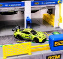 Garáž s otvárateľnými dverami Motorsport DTM Pit Stop Majorette s modelom autíčka Porsche 1:64  MJ2106002