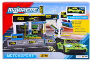 Garáž s otvárateľnými dverami Motorsport DTM Pit Stop Majorette s modelom autíčka Porsche 1:64  MJ2106002