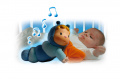 Svietiaca bábika Cotoons Chowing Smoby s vankúšom pre kojencov modrá