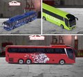 Autobus MAN City Bus Majorette s odpružením 13 cm dĺžka rôzne druhy