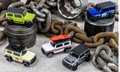 Autíčka terénne Suzuki Jimny Majorette kovové 7,5 cm dĺžka sada 5 druhov v darčekovom balení