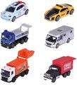 Autíčko mestské City Vehicles Majorette s pohyblivými časťami 7,5 cm dĺžka 6 rôznych druhov