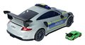 Autíčko policajné s boxom na autíčka Porsche 911 GT3 RS Polizei Carry Case Majorette so zvukom a svetlom a 1 autíčkom