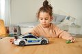 Autíčko policajné s boxom na autíčka Porsche 911 GT3 RS Polizei Carry Case Majorette so zvukom a svetlom a 1 autíčkom