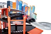 Garáž 3 poschodová s výťahom Garage Motor City Plus Majorette s rampou autodielňou a 1 autíčko