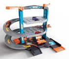 Garáž 3 poschodová s autoservisom Garage City Flex Majorette s manuálnym výťahom autoumyvárňou a 5 autíčok