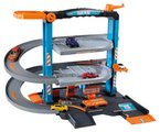 Garáž 3 poschodová s autoservisom Garage City Flex Majorette s manuálnym výťahom autoumyvárňou a 5 autíčok