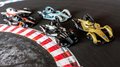 Autíčka Formula E Gen 2 Cars Majorette kovové s gumenými kolieskami 7,5 cm dĺžka sada 5 druhov v darčekovom balení