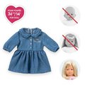 Džínsové šaty pre bábiku Denim Dress Long Sleeves Ma Corolle pre 36 cm bábiku